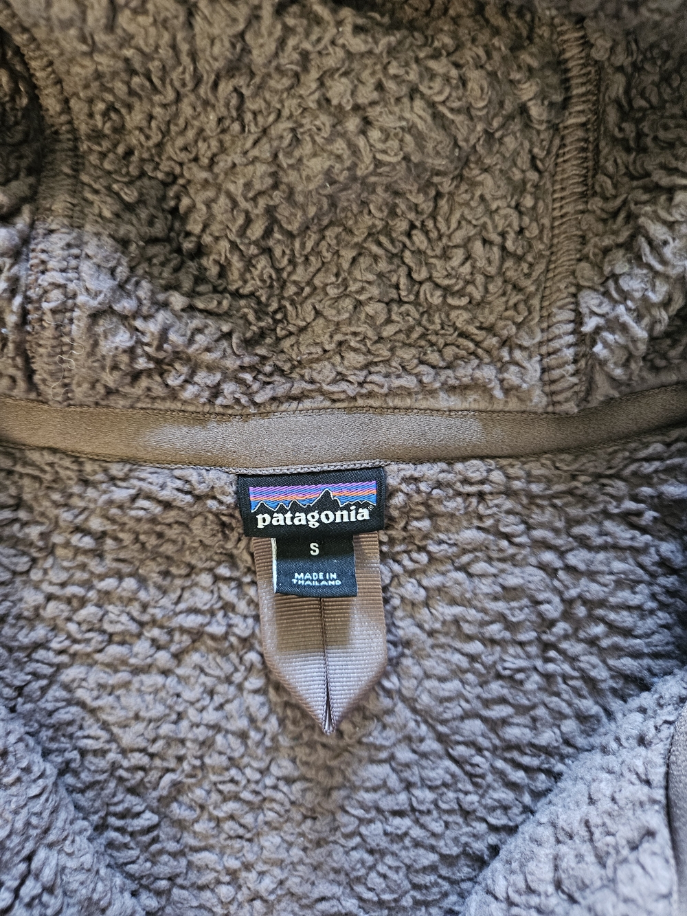 Patagonia Women's Los Gatos Mauve Brown Hooded Half Zip Pullover - Picture 8 of 12